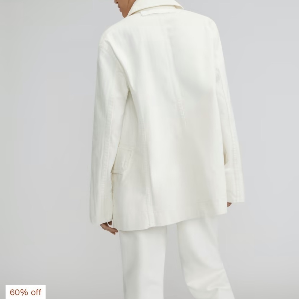 - New (w/o tag) - The Organic Cotton Herringbone Jacket - Picture 4 of 6